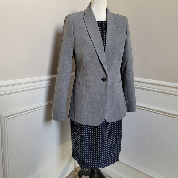 🆕️ J. Crew Paneled Sheath Dress Navy Blue Foulard Size 4 - Picture 7 of 7